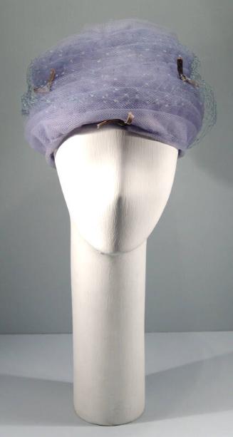 Ladies Lilac Net Hat (1960s)