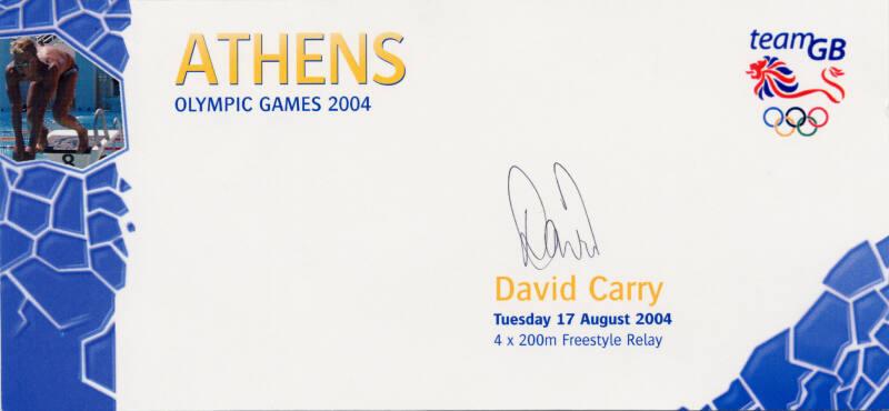 Autographed Athens Olympic Games 2004 Card