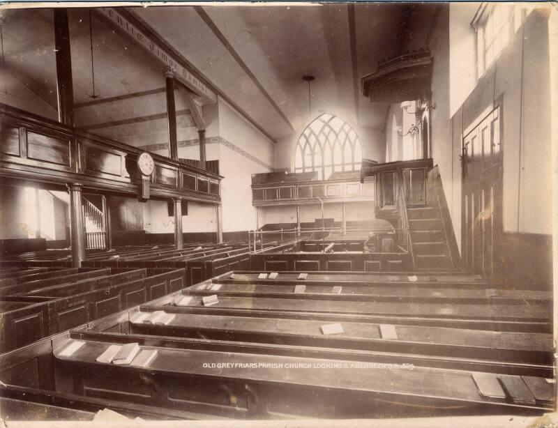Interior Old Greyfriar's Church, Looking North