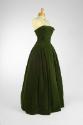 Green Strapless Evening Dress