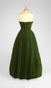 Green Strapless Evening Dress