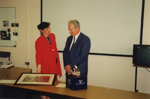 Presentation in Learning Resources Centre to Bruce Stuart Engineering Director/Manager Donside …