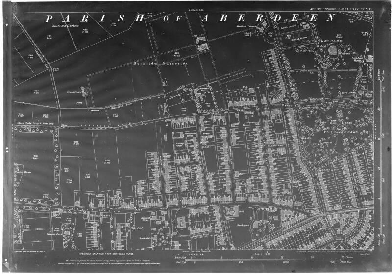 O.S. Map -  Copy of Section Rosemount-Westburn-Foresterhill Area