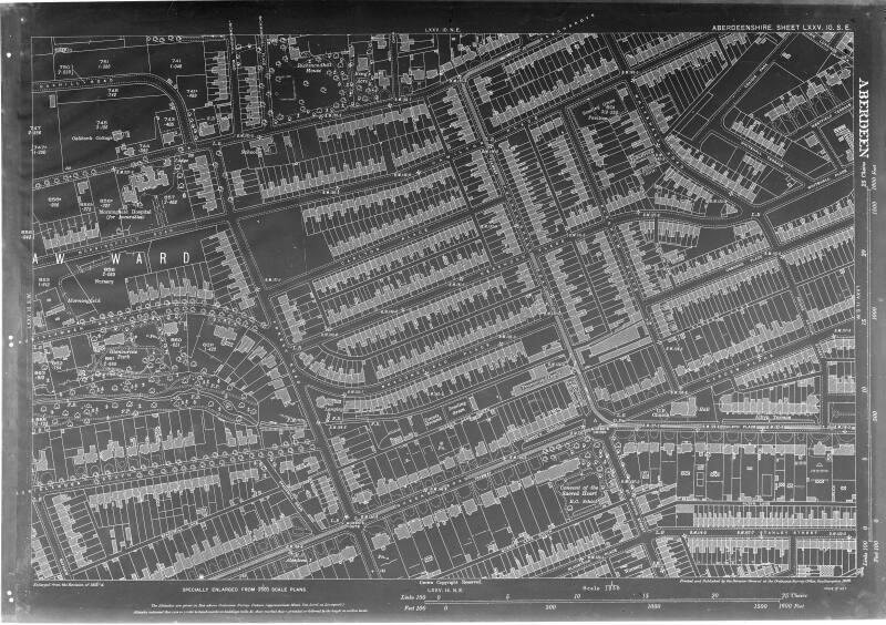 O.S. Map -  Copy of Section Queen's Cross Area