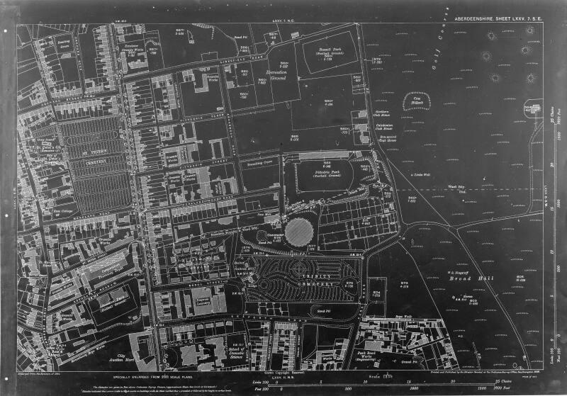 O.S. Map -  Copy of Section Pittodrie-King Street Area