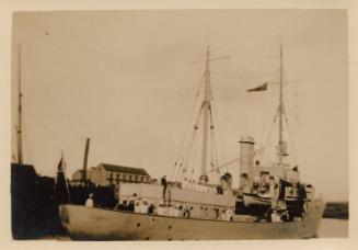 German trawler gunboat Weser in Aberdeen harbour