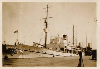 HMS Challenger, Admiralty research and surveying vessel at Aberdeen harbour