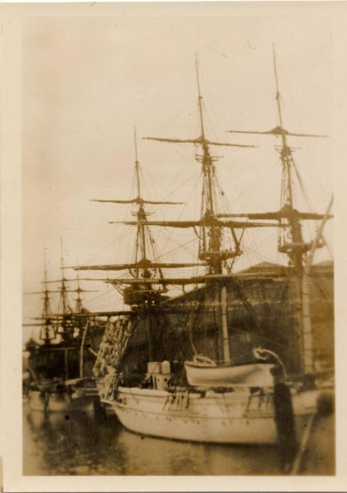 Swedish sail cadet training ships Jarramas and Najaden at Aberdeen harbour