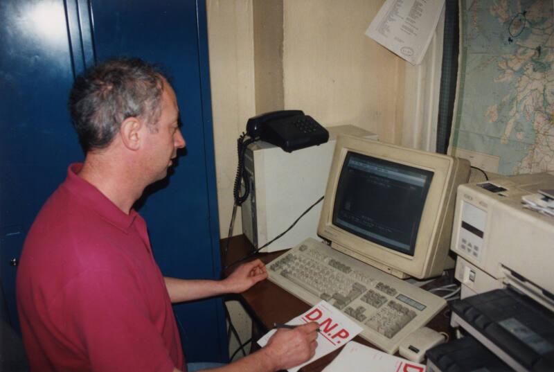 Employee at Computer Donside Papermill