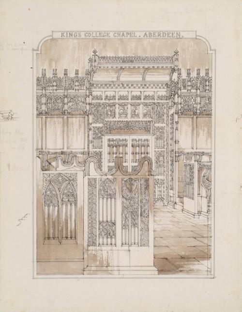 Kings College Chapel And Stallwork by Robert William Billings