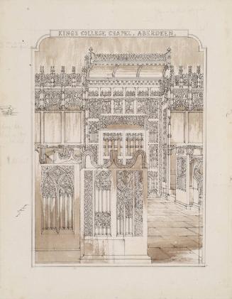 Kings College Chapel And Stallwork by Robert William Billings