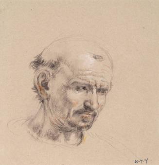 Head Of A Bald Man by Sir William Allan