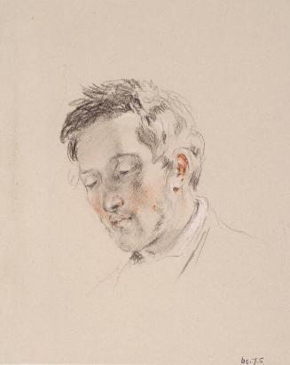 Head of a Man Looking Down by Sir William Allan