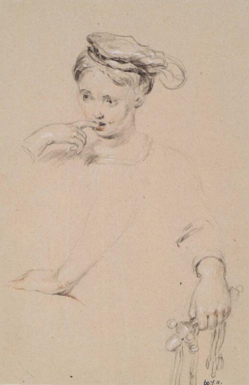 Girl, Finger To Mouth, Holding Toy by Sir William Allan