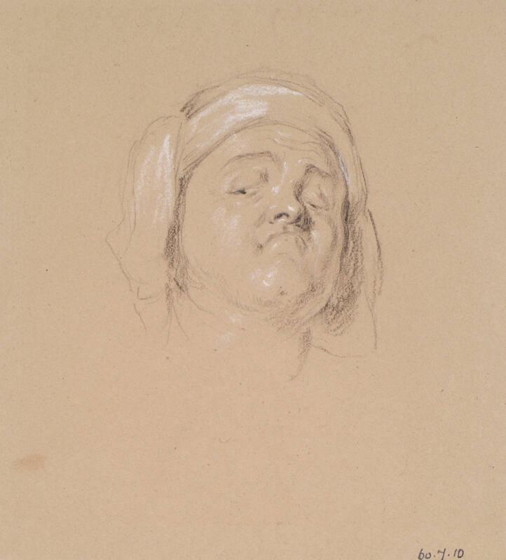 Head Of A Man, Head Thrown Back by Sir William Allan