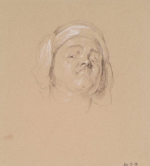 Head Of A Man, Head Thrown Back by Sir William Allan