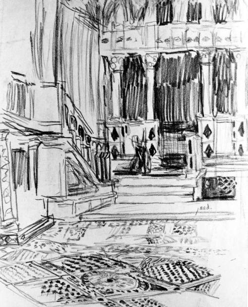 Interior Of The Basilica Of San Marco, Venice by Joan Eardley