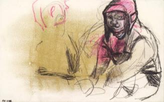 Study Of Child In Balaclava by Joan Eardley