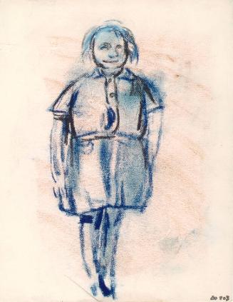 Study Of Child With Grin by Joan Eardley