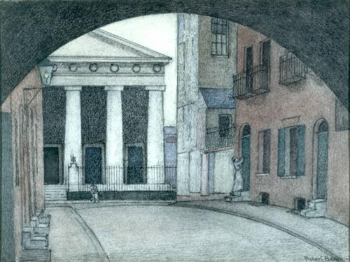 An Old London Church by Robert Polhill Bevan