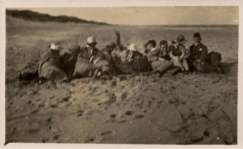 Group on beach