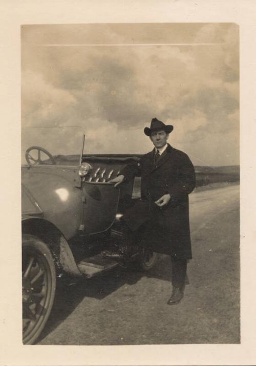 Man with car