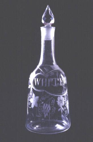 Engraved Decanter With Stopper
