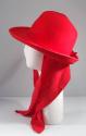 Ladies Red Felt Hat