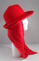 Ladies Red Felt Hat