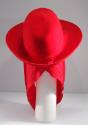 Ladies Red Felt Hat