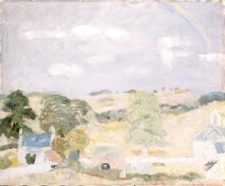 Landscape, Temple by Sir William G Gillies 