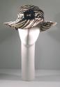 Ladies zebra print cotton jersey hat