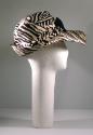 Ladies zebra print cotton jersey hat