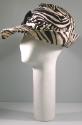 Ladies zebra print cotton jersey hat