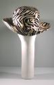 Ladies zebra print cotton jersey hat