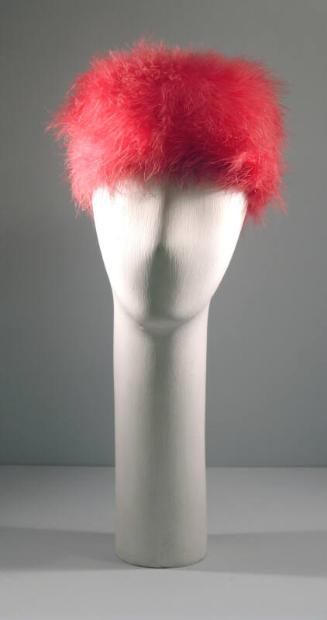 Pink Ostrich Feather Ladies Hat