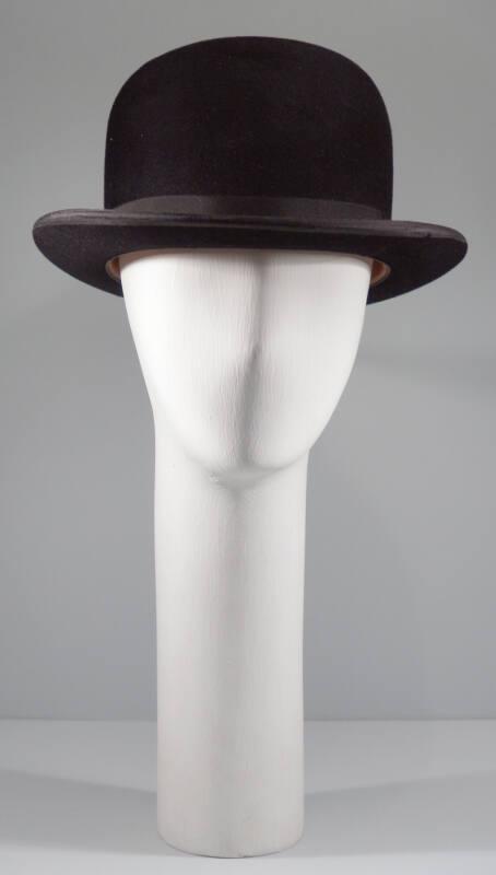 Black wool bowler hat