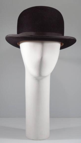 Black wool bowler hat