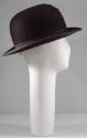 Black wool bowler hat