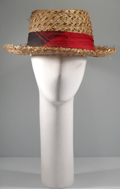 Straw Hat In Woven Pattern