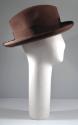 Brown Felt Trilby Hat