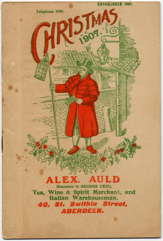 Christmas 1907 Catalogue