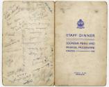 Souvenir Menu and Musical Programme