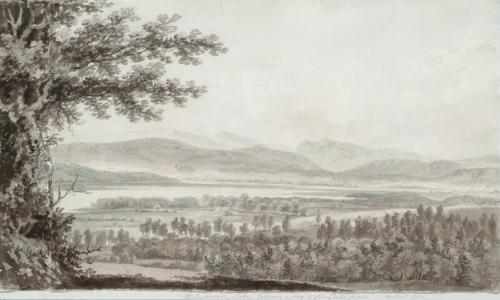 Windermere across Langdale Pikes