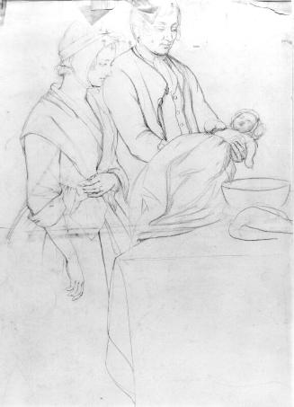 Parents Presenting the Child - Study for  "Baptism In Scotland"