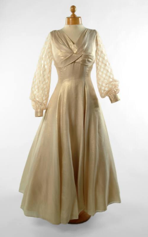 Gold Lurex Evening Dress