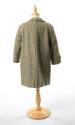 Boy's Dogtooth Check Tweed Overcoat