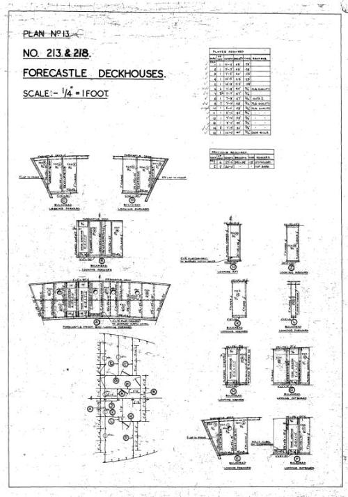 Benella (213) and Primella (218) - forecastle deckhouses