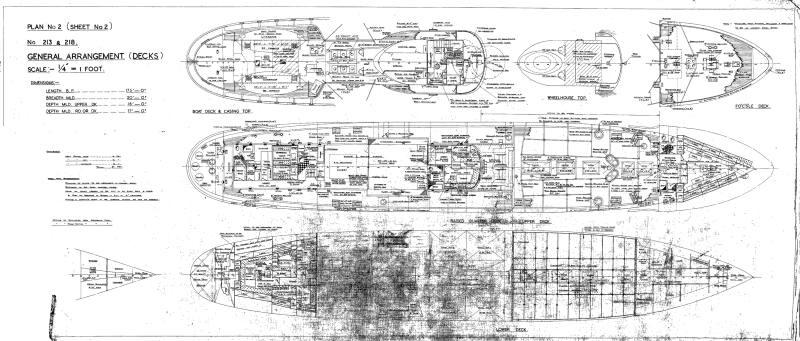 Benella (213) and Primella (218) - General Arrangement Decks
