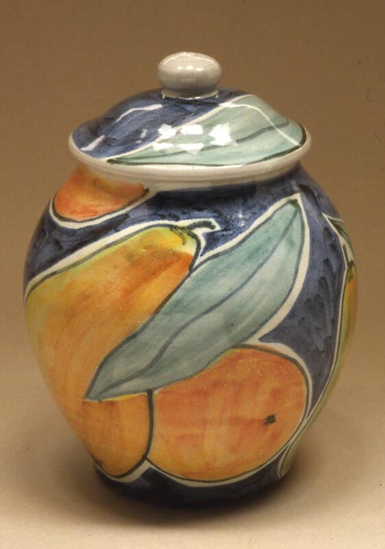 Small Majolica Jar by Daphne Carnegy